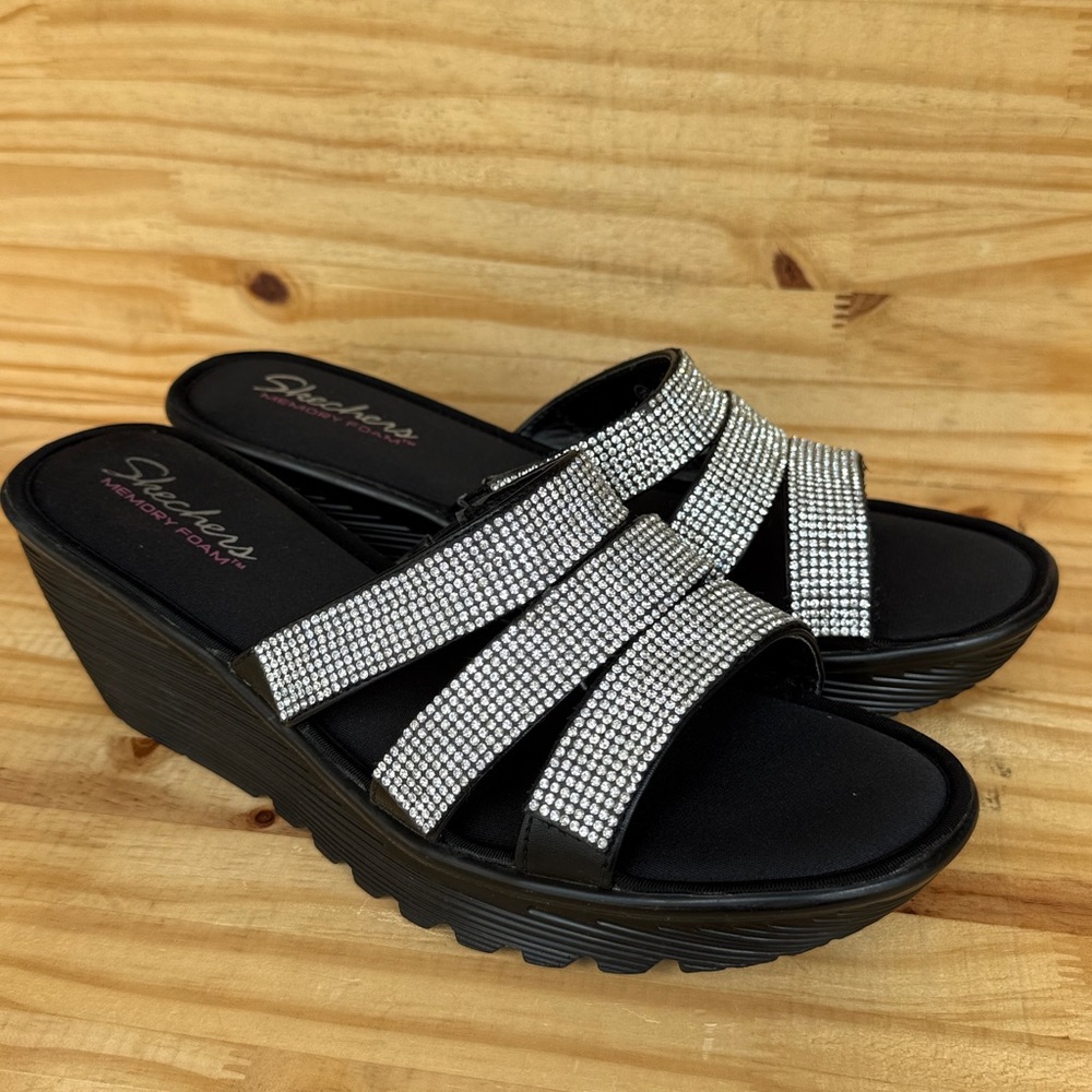 Skechers Cali Sparkly Sandals SZ-10